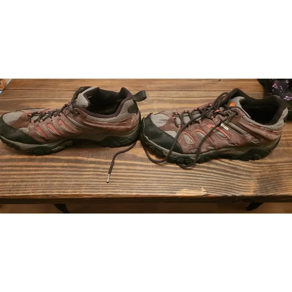 Merrell Men’s Size 11 Hiking Shoes Brown Gray Vibram Sole